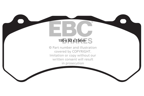 EBC Yellowstuff Front Brake Pads - DP41853R