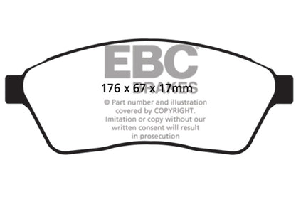 EBC Yellowstuff Front Brake Pads - DP41859R