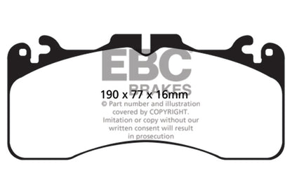 EBC Yellowstuff Front Brake Pads - DP41867R