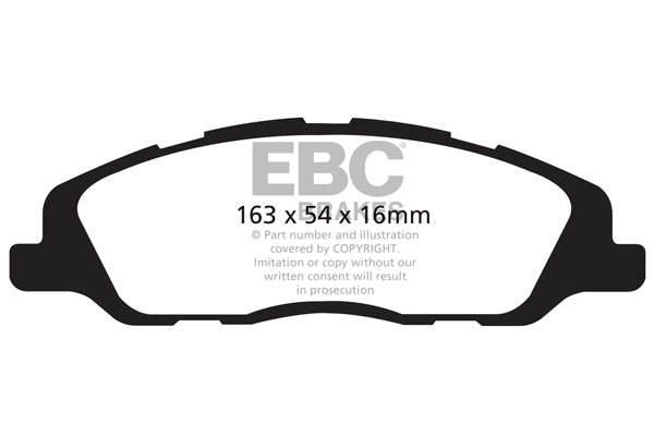 EBC Yellowstuff Front Brake Pads - DP41868R