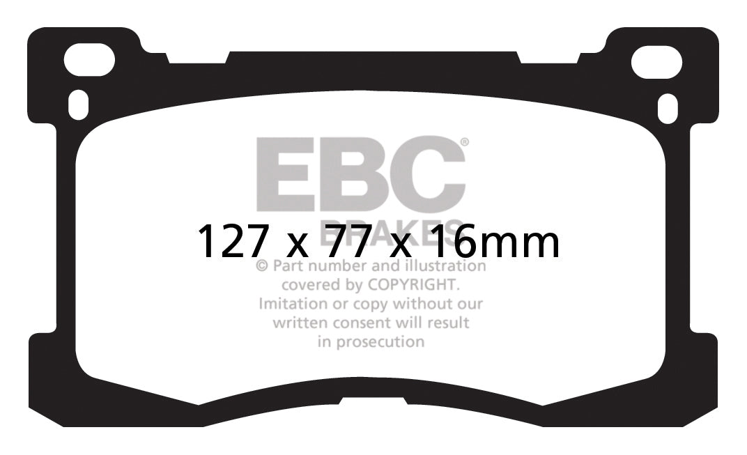 EBC Yellowstuff Front Brake Pads - DP41882R