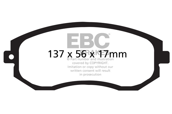 EBC Yellowstuff Front Brake Pads - DP41884R