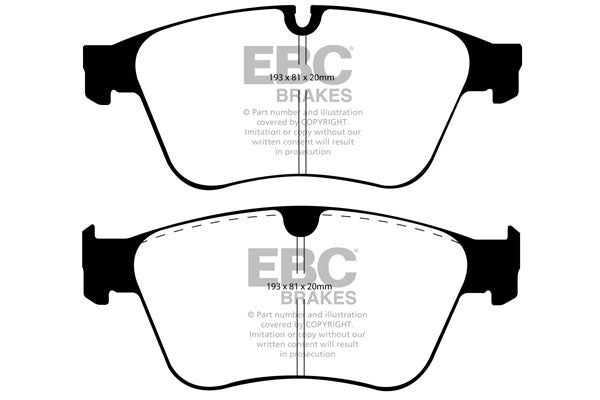 EBC Yellowstuff Front Brake Pads - DP41937R