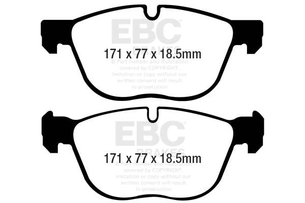 EBC Yellowstuff Front Brake Pads - DP41938R