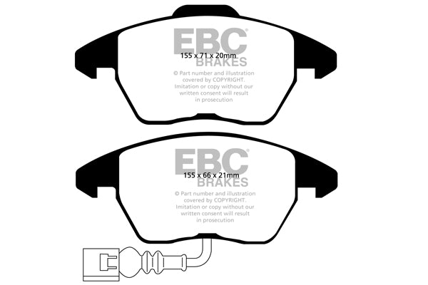 EBC Yellowstuff Front Brake Pads - DP41945R