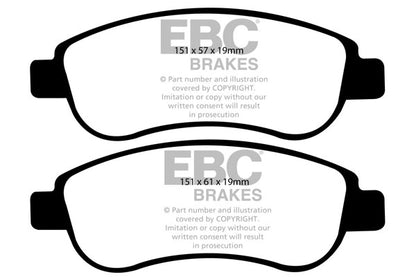 EBC Yellowstuff Front Brake Pads - DP41951R