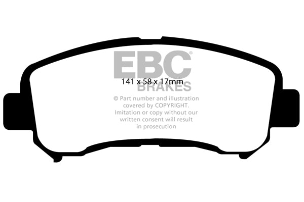 EBC Yellowstuff Front Brake Pads - DP41954R
