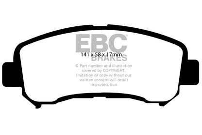 EBC Yellowstuff Front Brake Pads - DP41954R