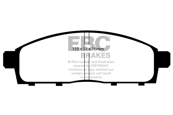 EBC Yellowstuff Front Brake Pads - DP41963R