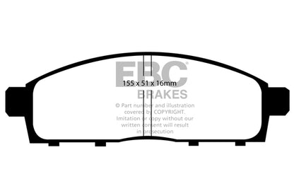 EBC Yellowstuff Front Brake Pads - DP41963R