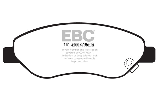 EBC Greenstuff Front Brake Pads - DP21981