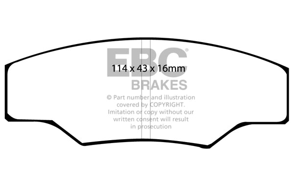 EBC Yellowstuff Front Brake Pads - DP4003R