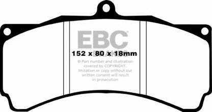 EBC Yellowstuff Front Brake Pads - DP4012R