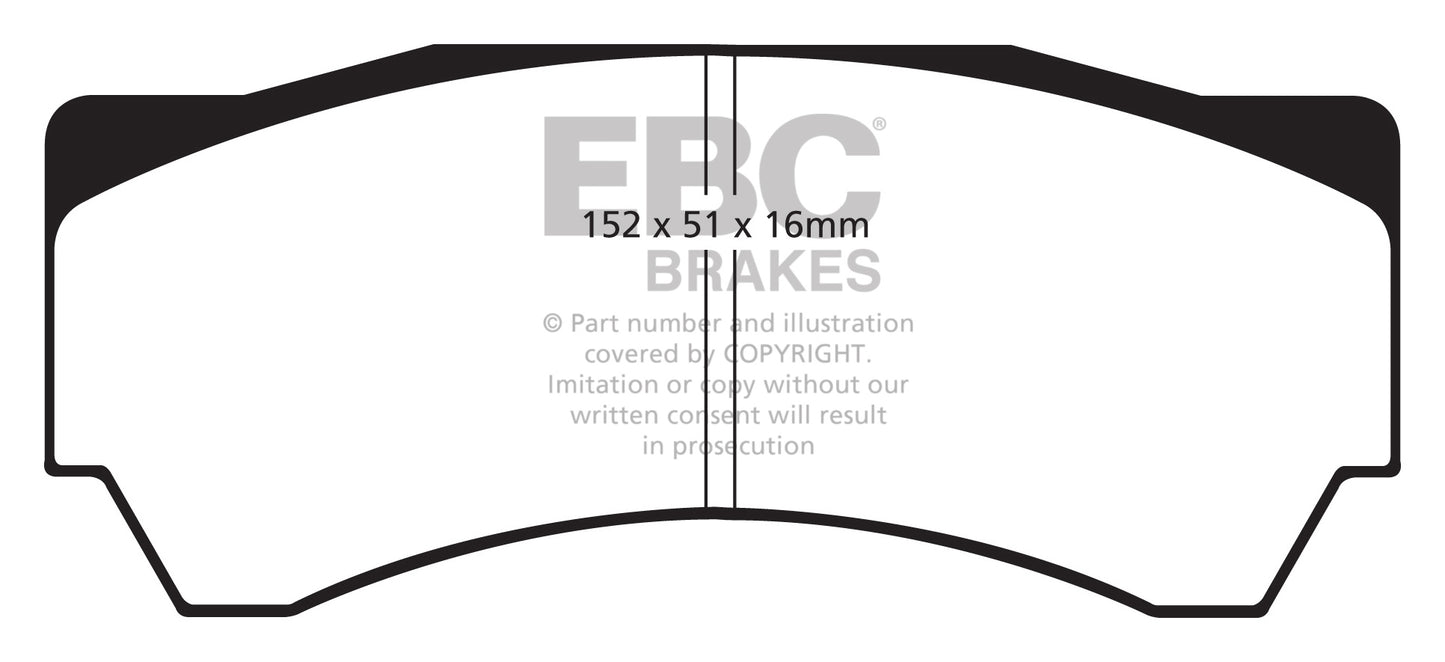 EBC Yellowstuff Front Brake Pads - DP4063R