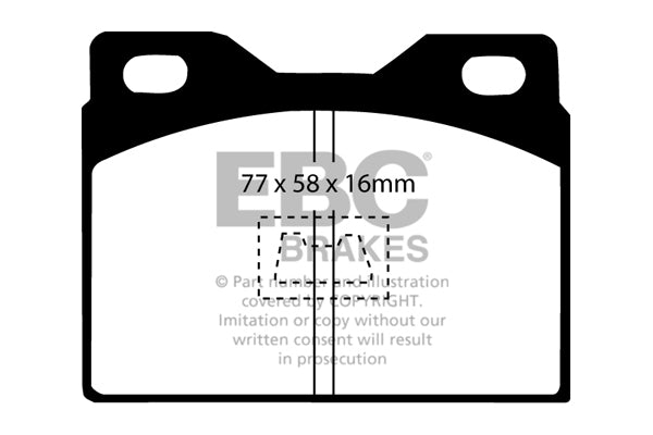 EBC Yellowstuff Front Brake Pads - DP4220R