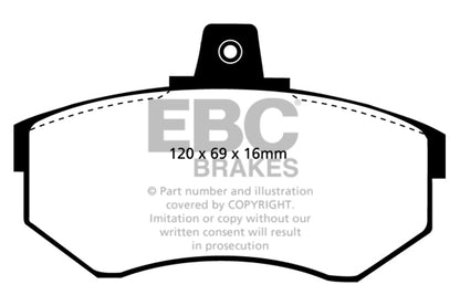 EBC Greenstuff Front Brake Pads - DP2369/2