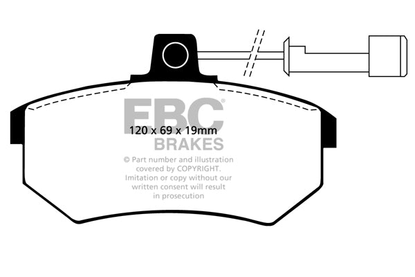 EBC Greenstuff Front Brake Pads - DP2486