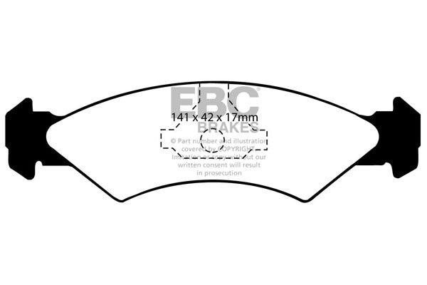 EBC Yellowstuff Front Brake Pads - DP4512R