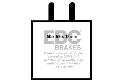 EBC Yellowstuff Front Brake Pads - DP4543R