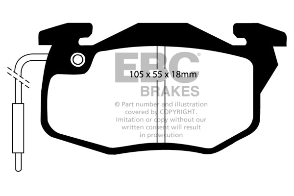 EBC Greenstuff Front Brake Pads - DP2545