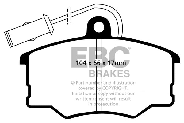 EBC Ultimax Front Brake Pads - DP616/2