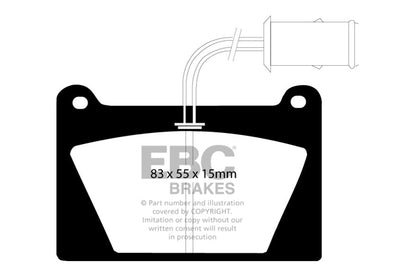 EBC Yellowstuff Front Brake Pads - DP4627R