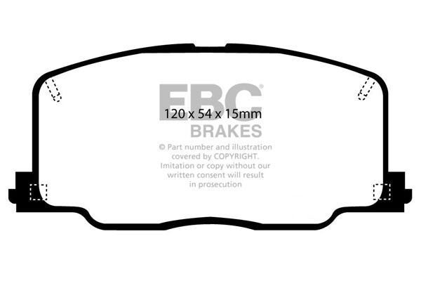 EBC Redstuff Front Brake Pads - DP3725C
