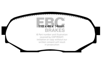 EBC Greenstuff Front Brake Pads - DP2802