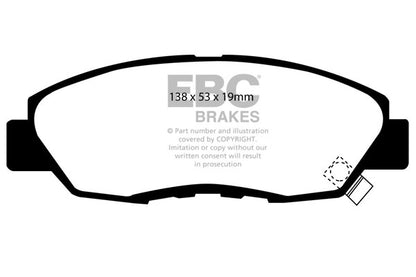 EBC Greenstuff Front Brake Pads - DP2812
