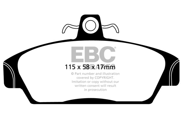 EBC Yellowstuff Front Brake Pads - DP4817R