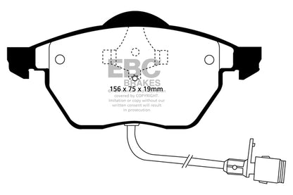 EBC Yellowstuff Front Brake Pads - DP4836R