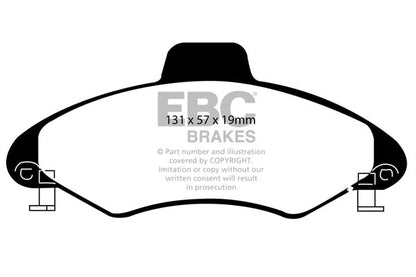 EBC Greenstuff Front Brake Pads - DP2837/2