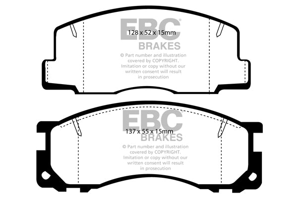 EBC Greenstuff Front Brake Pads - DP2876
