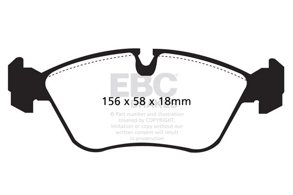 EBC Yellowstuff Front Brake Pads - DP4880R