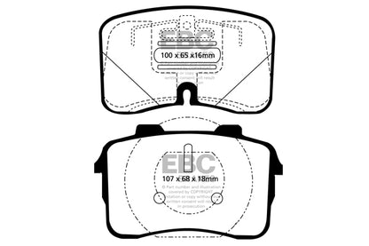 EBC Redstuff Front Brake Pads - DP3883C