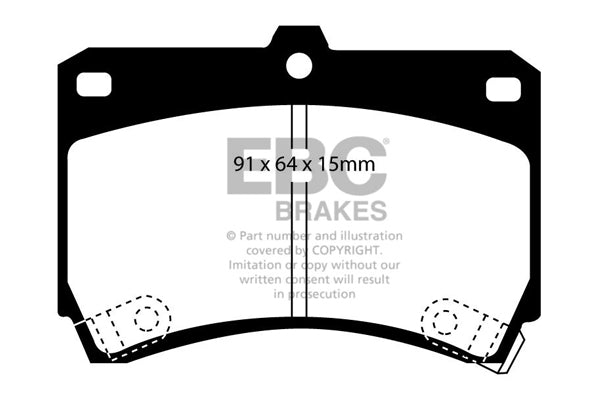 EBC Yellowstuff Front Brake Pads - DP4884R