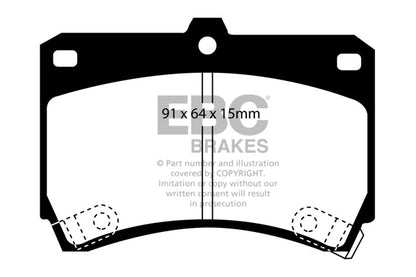 EBC Yellowstuff Front Brake Pads - DP4884R