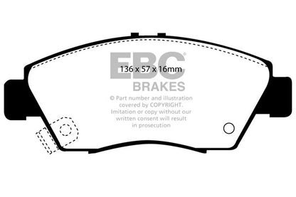 EBC Yellowstuff Front Brake Pads - DP4891R