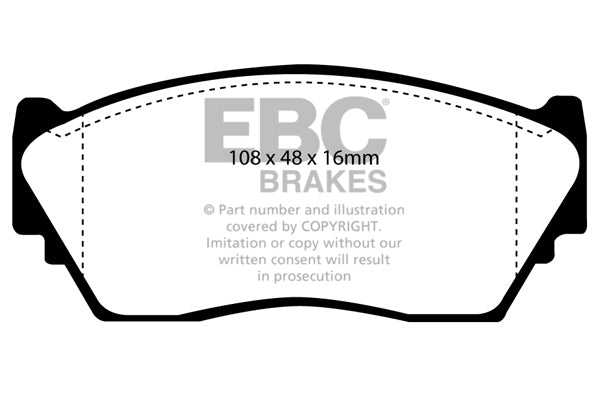 EBC Greenstuff Front Brake Pads - DP2892