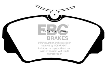 EBC Yellowstuff Front Brake Pads - DP4937R