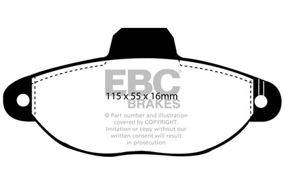 EBC Greenstuff Front Brake Pads - DP2945/2