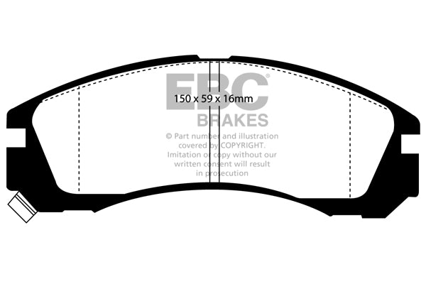 EBC Yellowstuff Front Brake Pads - DP4954R
