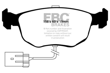 EBC Yellowstuff Front Brake Pads - DP4956R