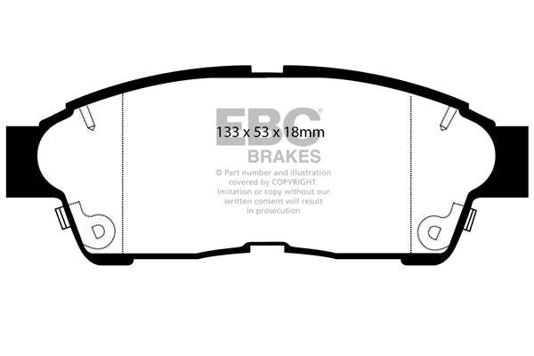 EBC Yellowstuff Front Brake Pads - DP4964R