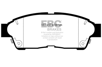 EBC Yellowstuff Front Brake Pads - DP4964R