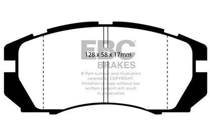 EBC Yellowstuff Front Brake Pads - DP4966R
