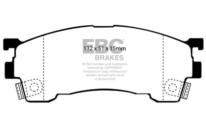 EBC Yellowstuff Front Brake Pads - DP4971R