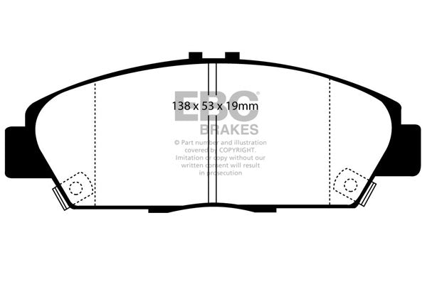 EBC Greenstuff Front Brake Pads - DP2975