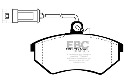 EBC Greenstuff Front Brake Pads - DP2982/2