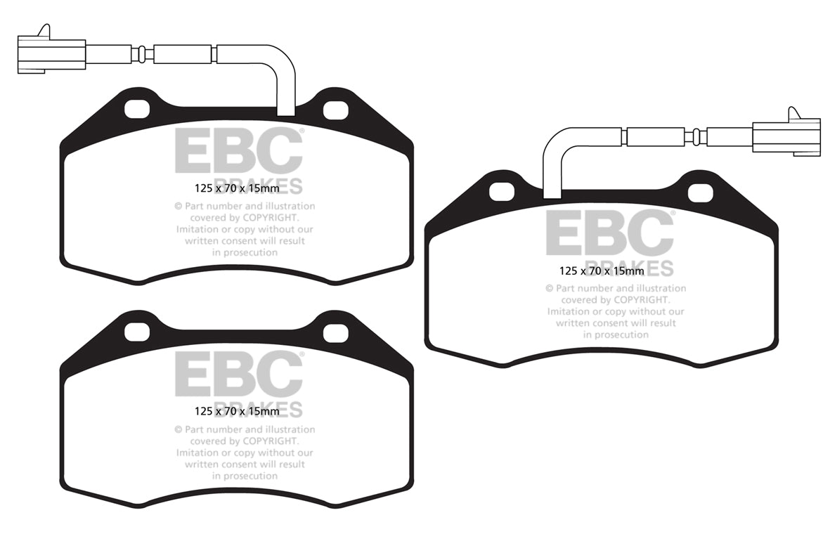 EBC Yellowstuff Front Brake Pads - DP42021/2R